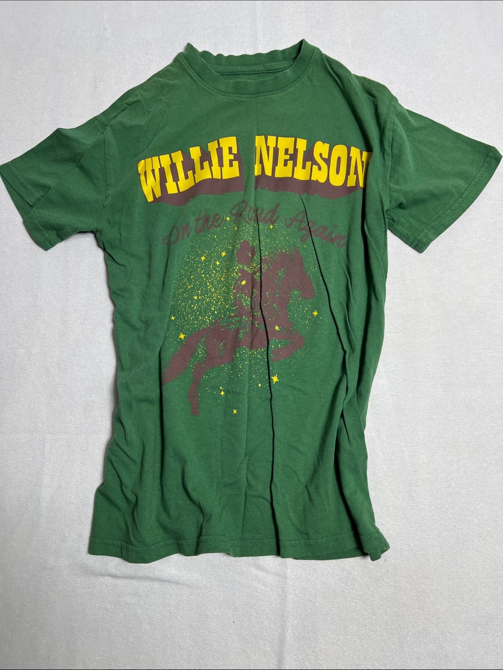 Women’s Willie Nelson Green Graphic Tee